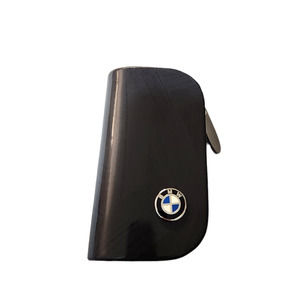 Key Fob Keychain Black Wallet Style Key Holder For BMW
